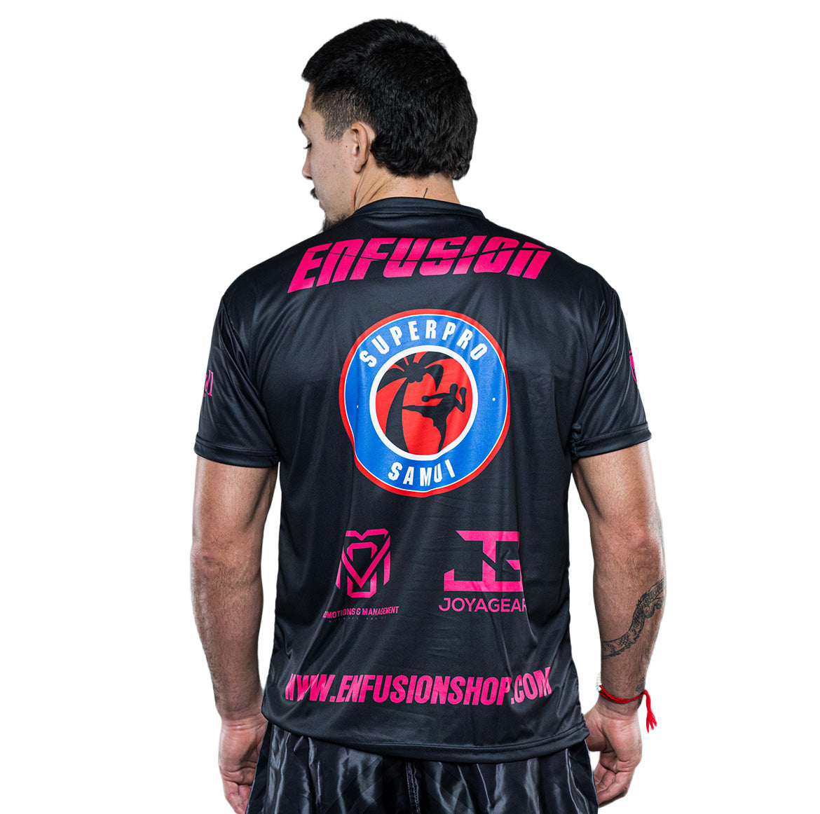 Enfusion T-shirt roze/zwart