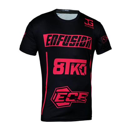 Enfusion T-shirt roze/zwart