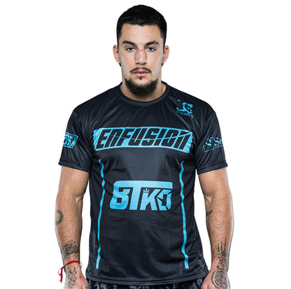 Enfusion T-shirt blauw/zwart