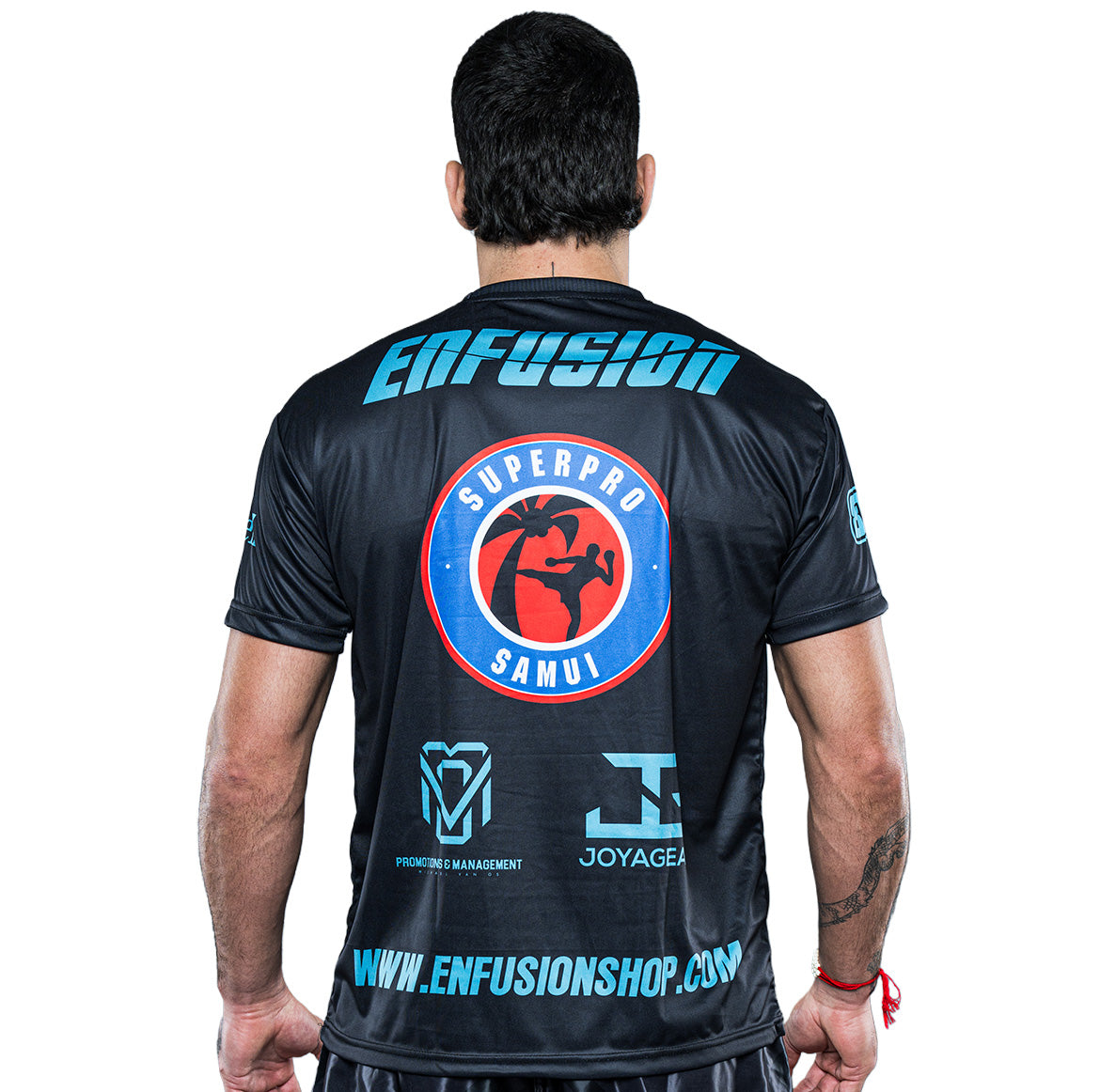 Enfusion T-shirt blauw/zwart