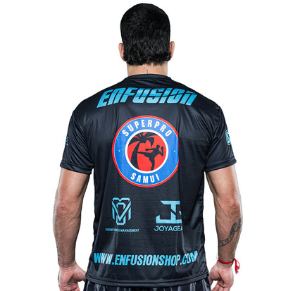 Enfusion T-shirt blauw/zwart