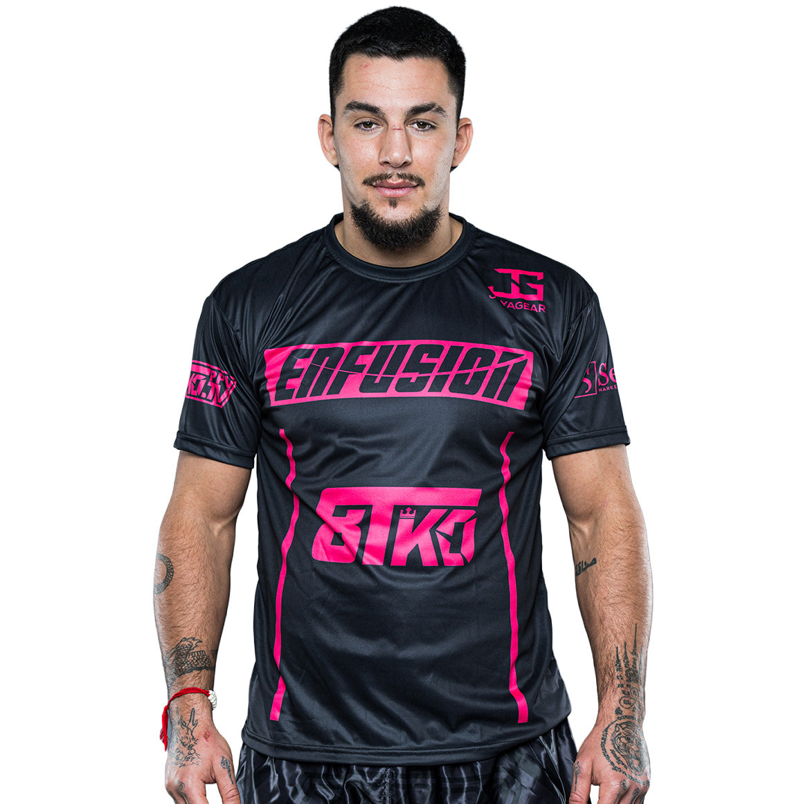 Enfusion T-shirt roze/zwart